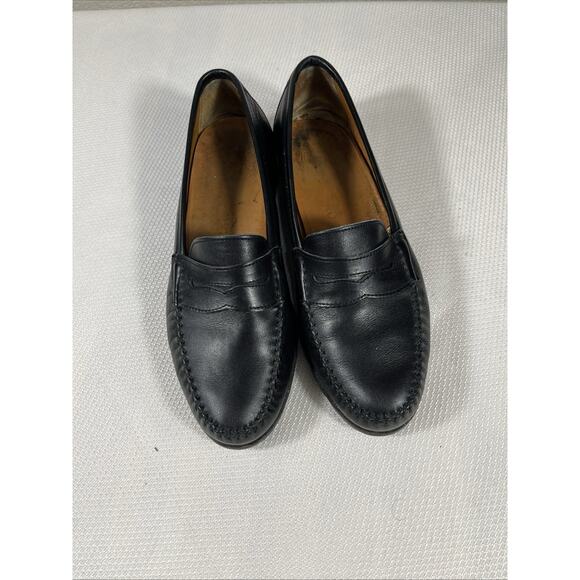 SALVATORE FERRAGAMO‎ Mens Black Classic Penny Loafers Size 9 EE - Picture 10 of 12